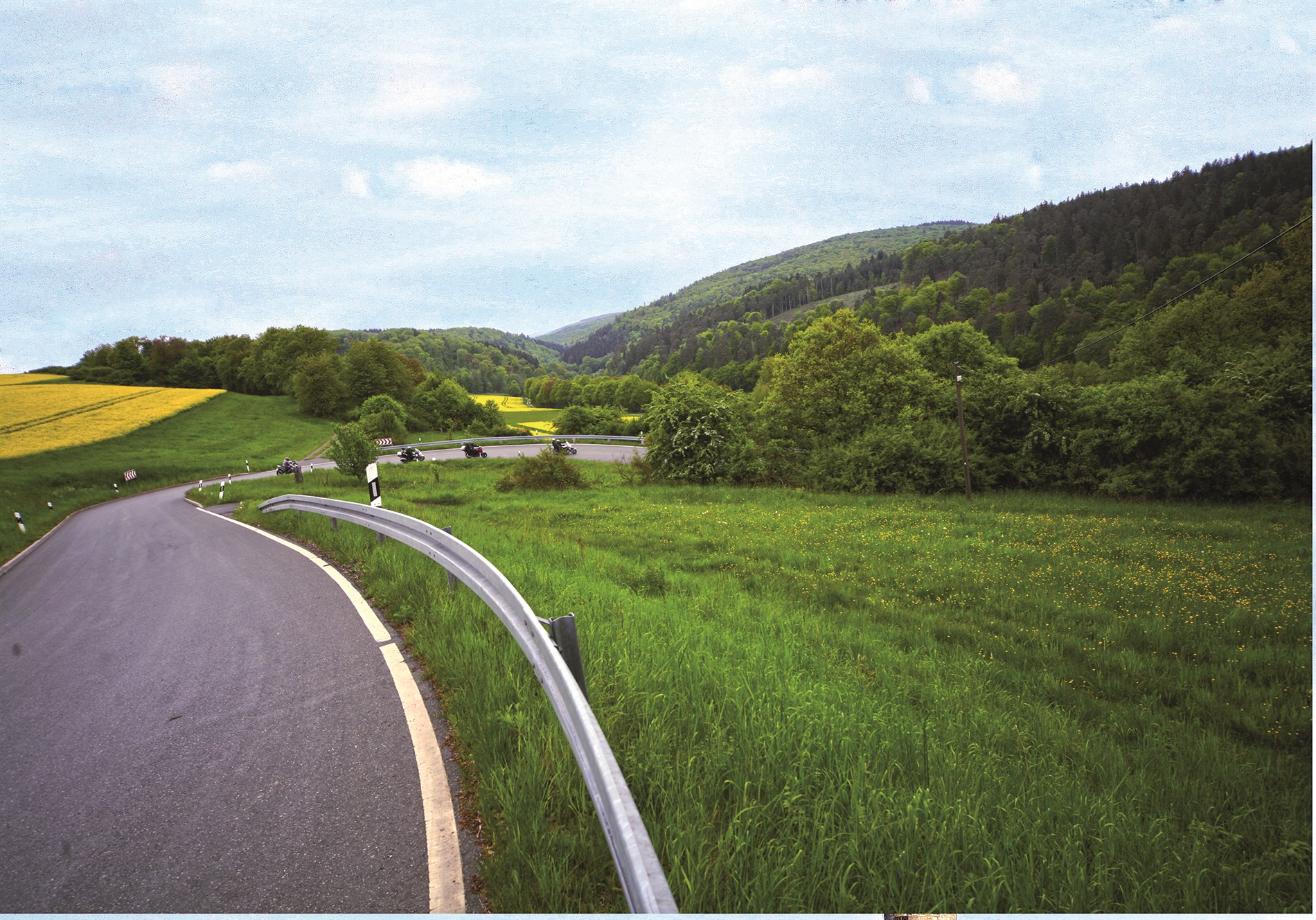 Motorrad fahren im Taunus